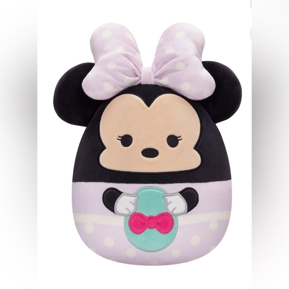 Disney Squishmallow 10” Minnie Mouse with Easter Egg. NWT